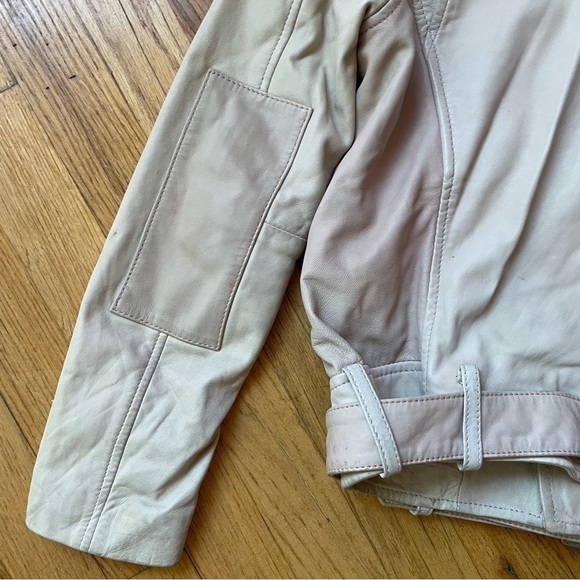 MAJE Lambskin Leather Moto Jacket - Picture 10 of 16